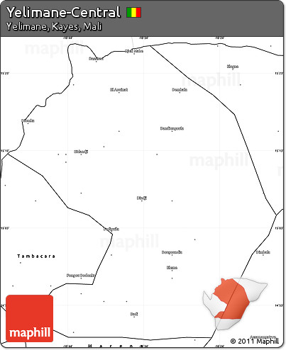 Blank Simple Map of Yelimane-Central