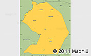 Savanna Style Simple Map of Yelimane-Central
