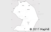 Silver Style Simple Map of Yelimane-Central, cropped outside