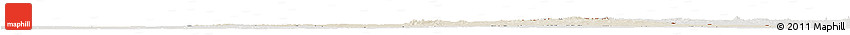 Shaded Relief Horizon Map of Kidal, lighten, semi-desaturated