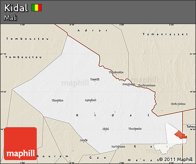 Classic Style Map of Kidal