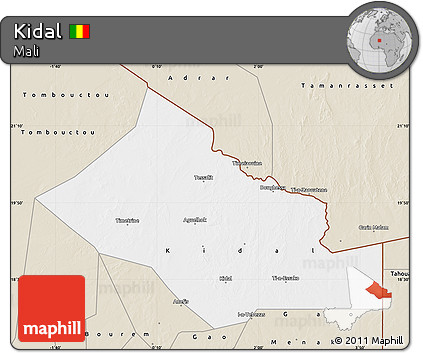 Classic Style Map of Kidal