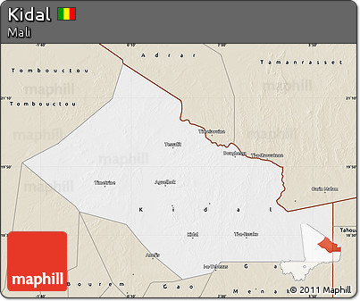 Classic Style Map of Kidal