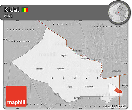 Gray Map of Kidal