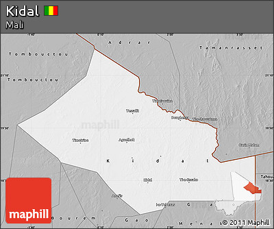 Gray Map of Kidal