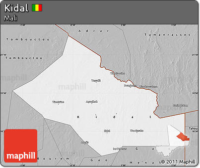 Gray Map of Kidal