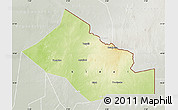 Physical Map of Kidal, lighten, semi-desaturated
