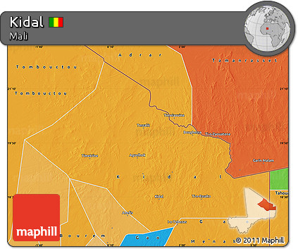 Political Map of Kidal