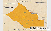 Political Map of Kidal, satellite outside