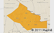 Political Map of Kidal, shaded relief outside