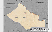 Satellite Map of Kidal, darken, desaturated
