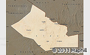 Satellite Map of Kidal, darken