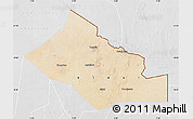 Satellite Map of Kidal, lighten, desaturated
