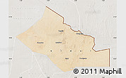 Satellite Map of Kidal, lighten, semi-desaturated