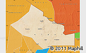 Satellite Map of Kidal, political outside