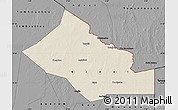 Shaded Relief Map of Kidal, darken, desaturated