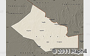 Shaded Relief Map of Kidal, darken