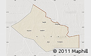 Shaded Relief Map of Kidal, lighten, semi-desaturated