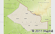 Shaded Relief Map of Kidal, physical outside