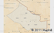 Shaded Relief Map of Kidal, satellite outside