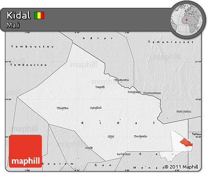 Silver Style Map of Kidal