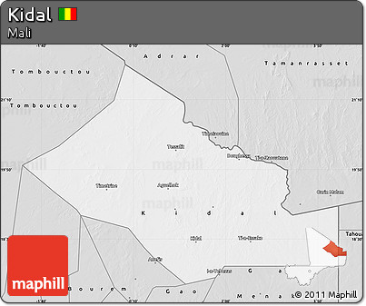 Silver Style Map of Kidal