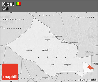 Silver Style Map of Kidal