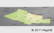 Physical Panoramic Map of Kidal, darken, desaturated