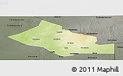 Physical Panoramic Map of Kidal, darken, semi-desaturated