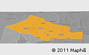 Political Panoramic Map of Kidal, desaturated