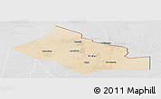 Satellite Panoramic Map of Kidal, lighten, desaturated