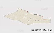 Shaded Relief Panoramic Map of Kidal, cropped outside