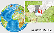 Physical Location Map of Dioila, highlighted country, highlighted parent region