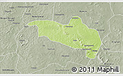 Physical 3D Map of Massigui, semi-desaturated