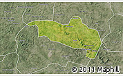 Satellite 3D Map of Massigui, semi-desaturated