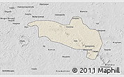 Shaded Relief 3D Map of Massigui, desaturated