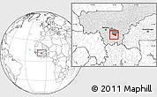 Blank Location Map of Massigui, highlighted country, highlighted parent region