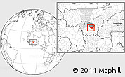 Blank Location Map of Massigui, highlighted parent region, highlighted grandparent region