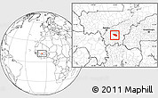 Blank Location Map of Massigui, highlighted parent region
