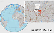 Gray Location Map of Massigui, highlighted parent region, highlighted grandparent region