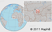 Gray Location Map of Massigui, highlighted parent region