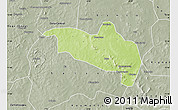 Physical Map of Massigui, semi-desaturated