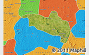 Satellite Map of Massigui, political outside