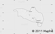 Silver Style Map of Massigui, single color outside