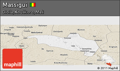 Classic Style Panoramic Map of Massigui
