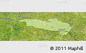 Physical Panoramic Map of Massigui, satellite outside