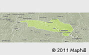 Physical Panoramic Map of Massigui, semi-desaturated