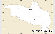 Classic Style Simple Map of Massigui, single color outside