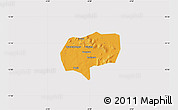 Political Map of Mena, cropped outside