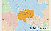 Political Map of Mena, lighten